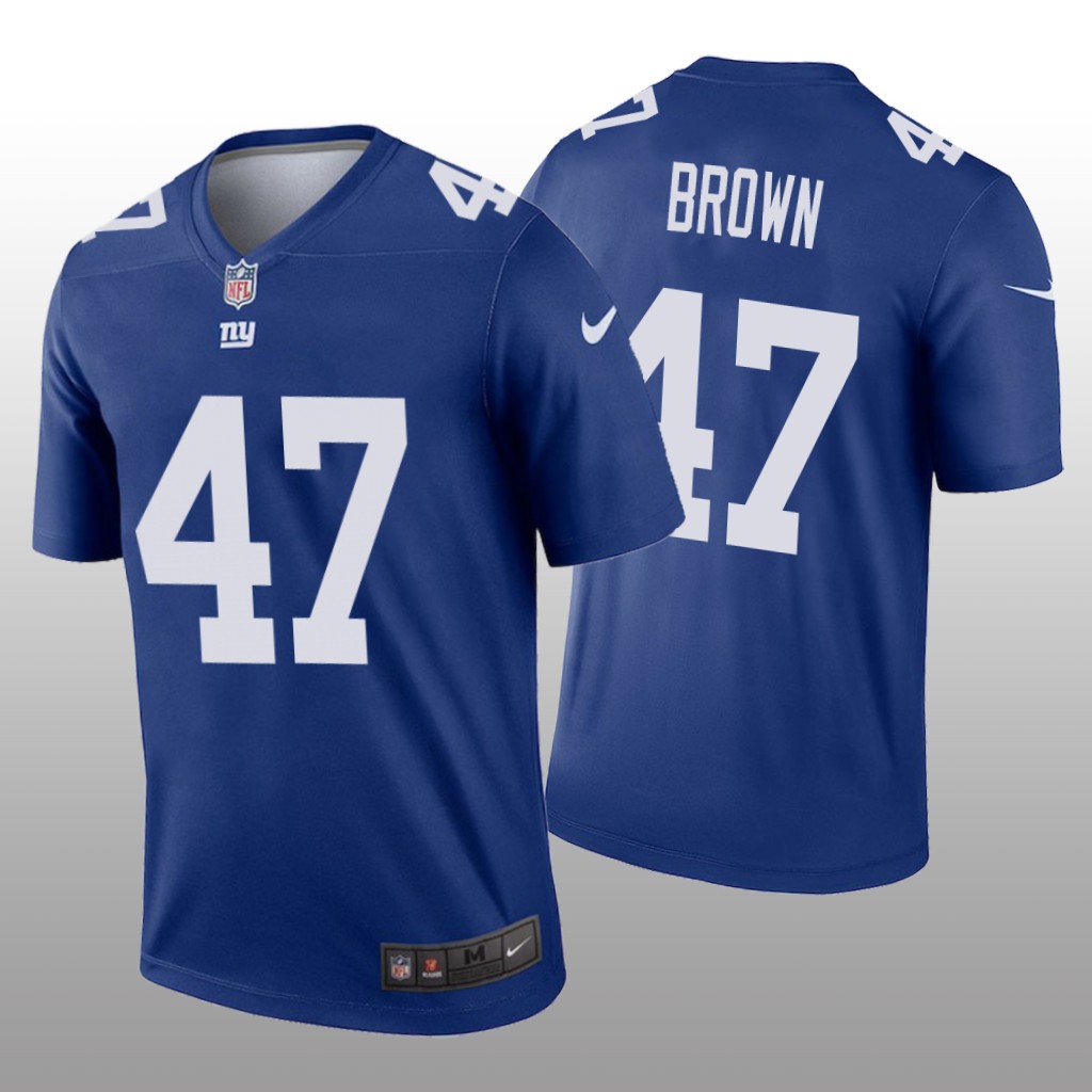 New York Giants Cameron Brown Royal Jersey Legend - Men's