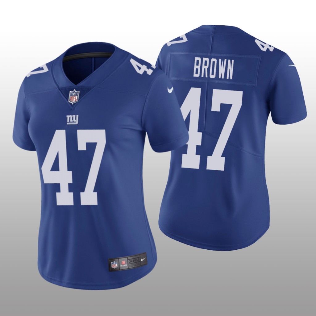 New York Giants Cameron Brown Royal Jersey Vapor Limited - Women's