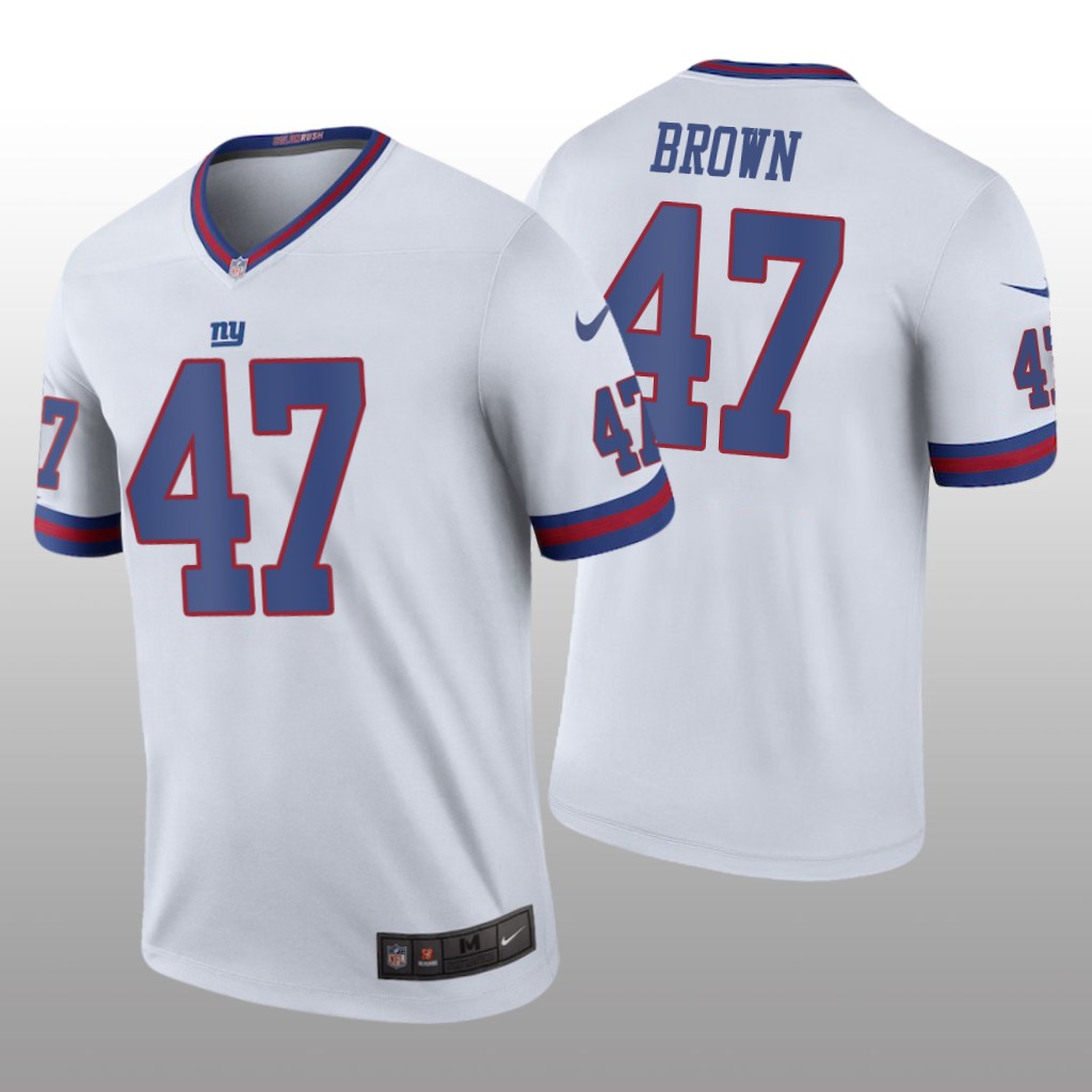 New York Giants Cameron Brown White Jersey Color Rush Legend - Men's