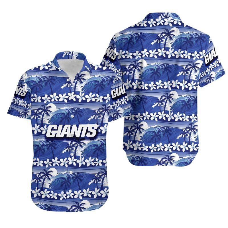New York Giants Coconut Trees1 Hawaiian Shirt