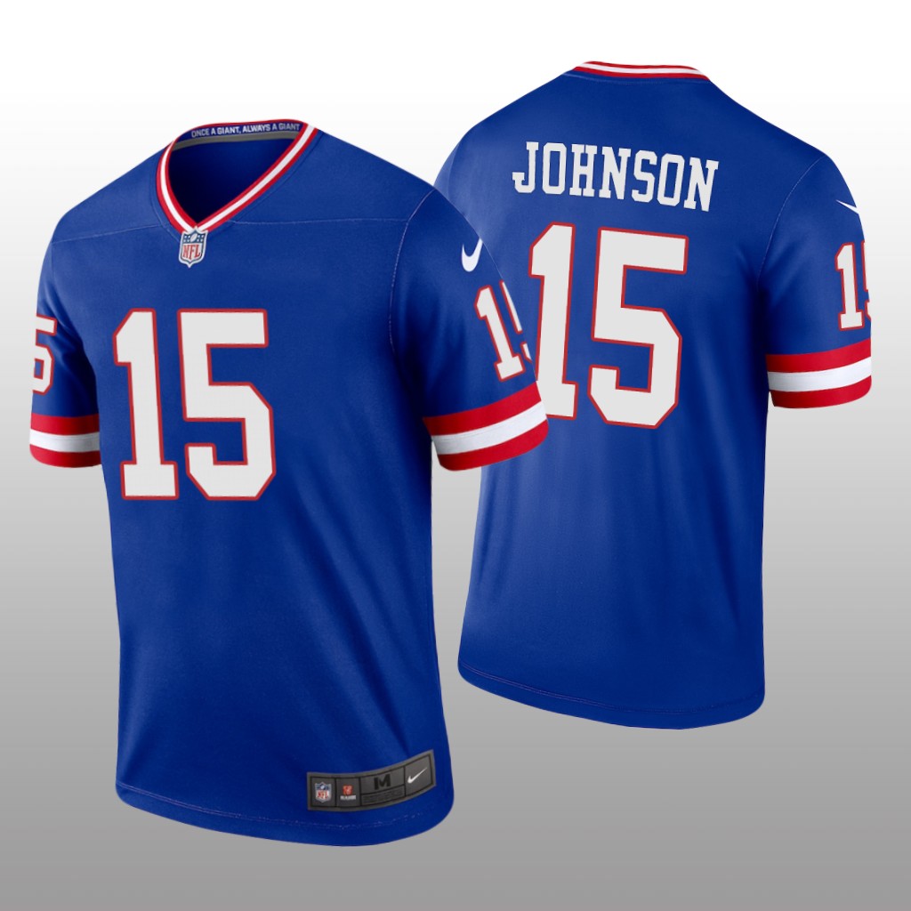 New York Giants Collin Johnson Royal Jersey Classic Legend - Men's