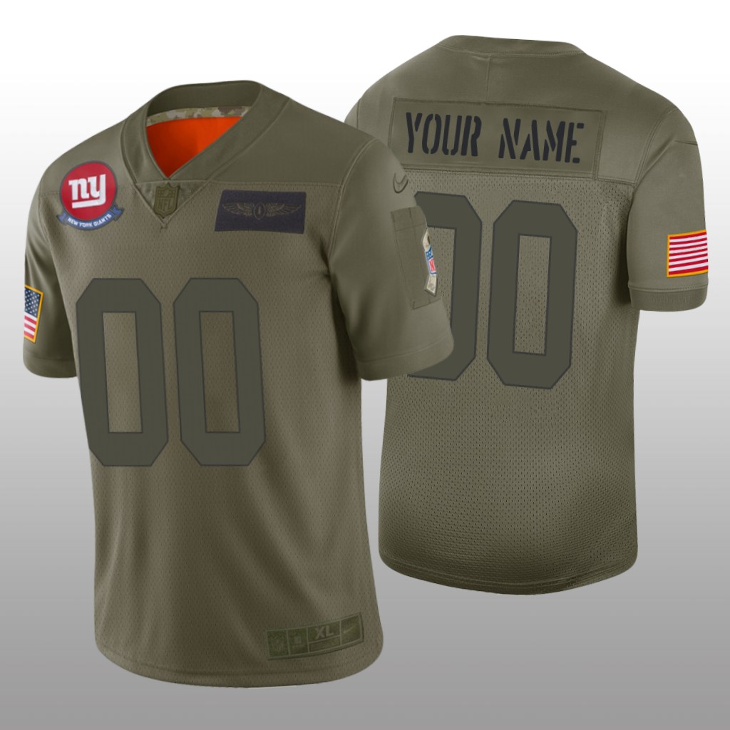 New York Giants Custom Camo Limited Jersey 2019 Salute to Service - Men's