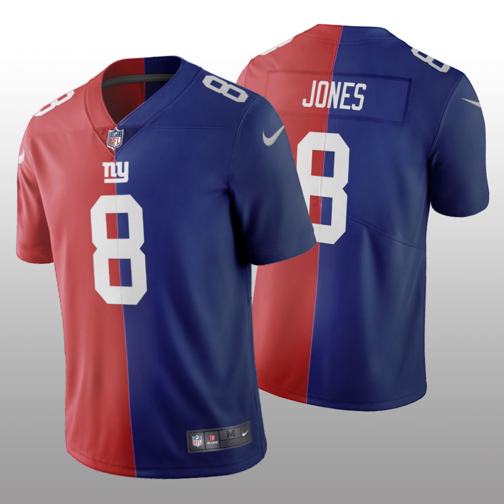 New York Giants Daniel Jones Red Royal Vapor Limited Split Jersey Two Tone - Men's