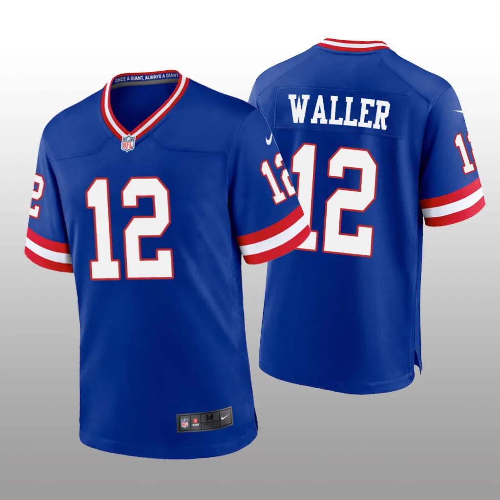 New York Giants Darren Waller Royal Jersey Classic Game - Men's
