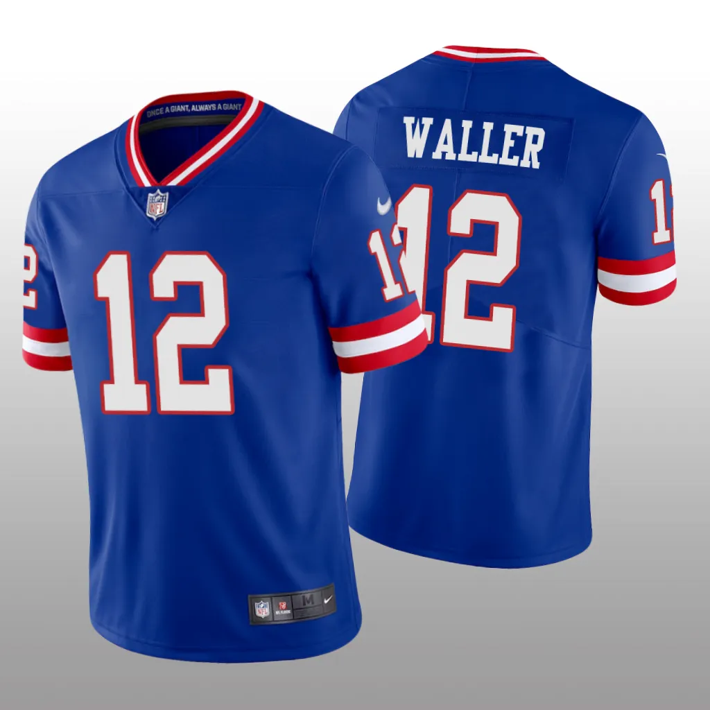 New York Giants Darren Waller Royal Jersey Classic Vapor Limited - Men's