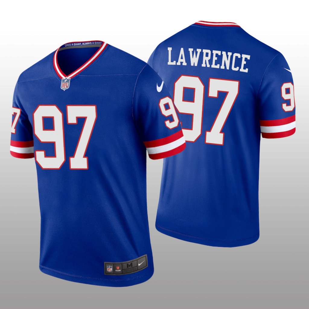 New York Giants Dexter Lawrence Royal Jersey Classic Legend - Men's
