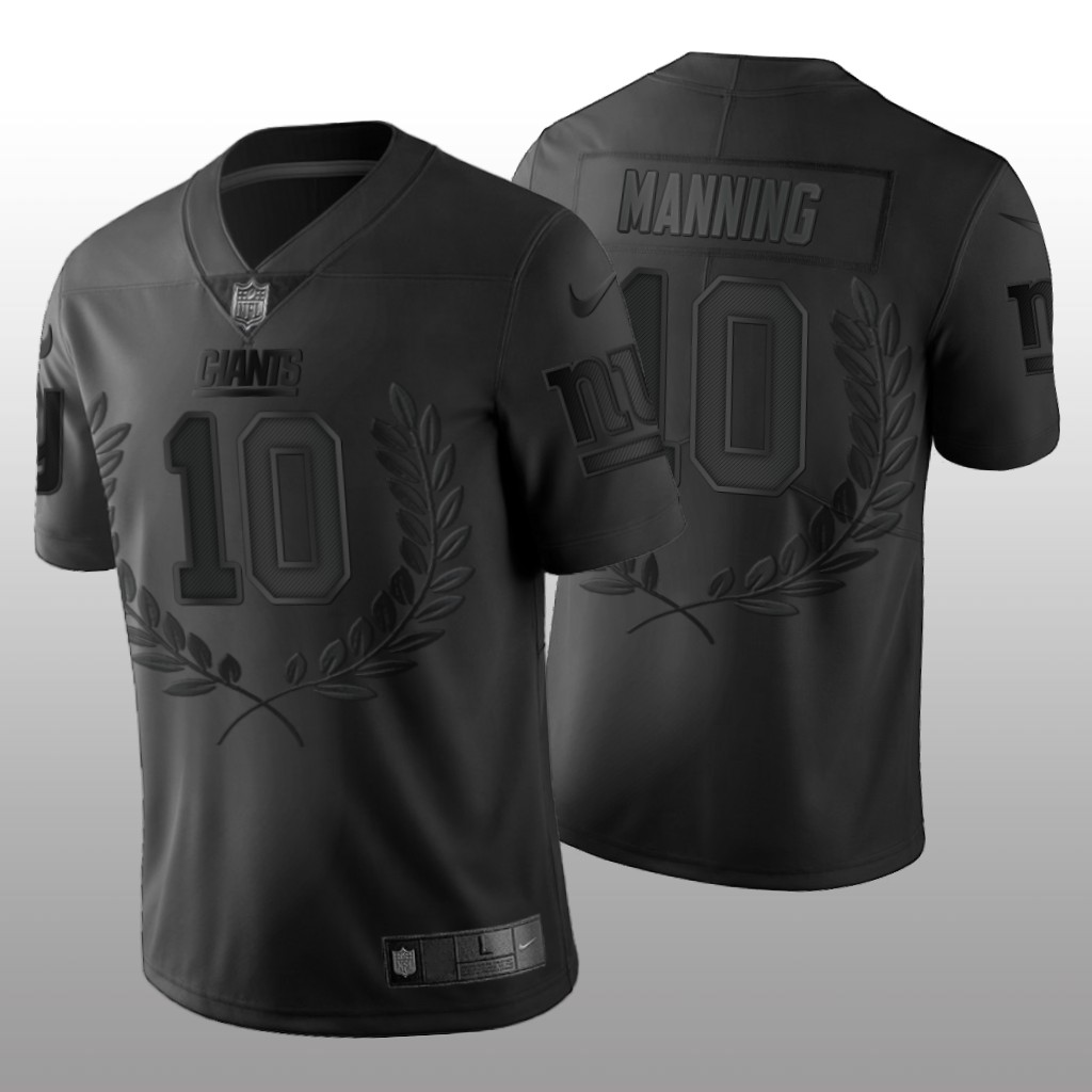 New York Giants Eli Manning Black Jersey 2020 Limited