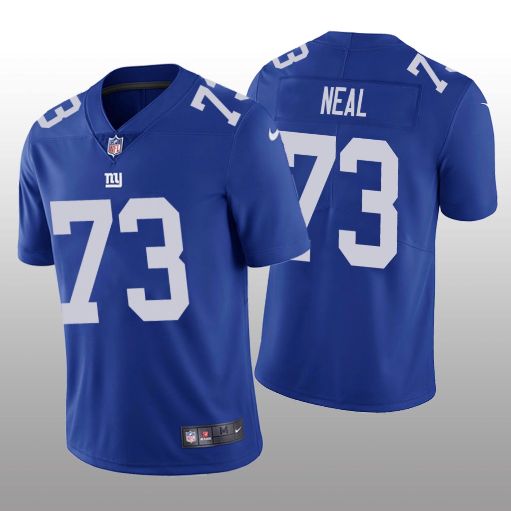 New York Giants Evan Neal Blue Jersey Vapor Limited - Men's