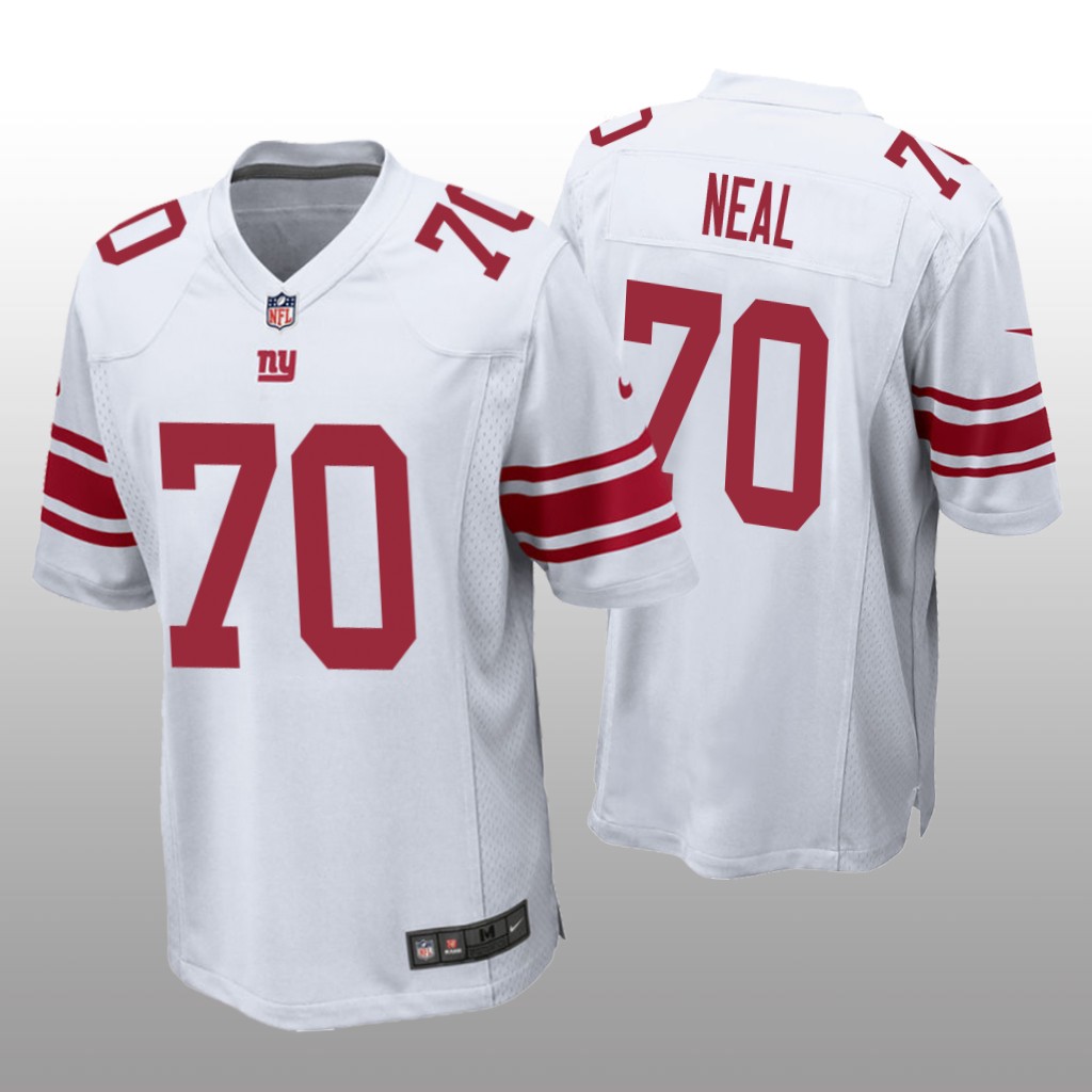 New York Giants Evan Neal White Jersey Game - Men's