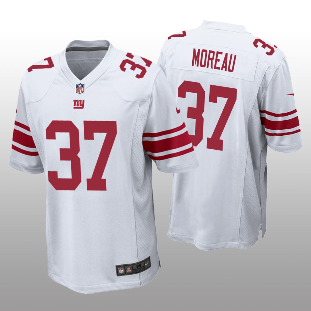 New York Giants Fabian Moreau White Jersey Game - Men's
