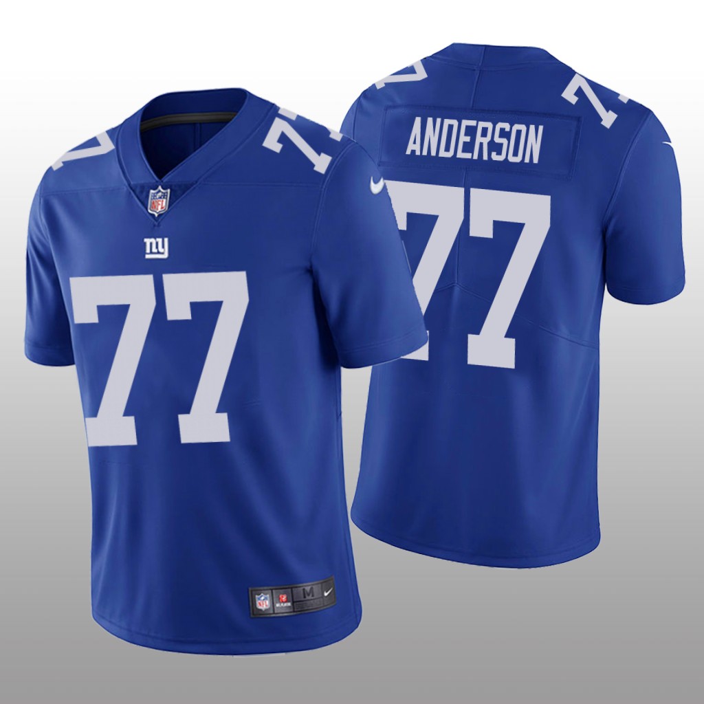 New York Giants Jack Anderson Blue Jersey Vapor Limited Men's