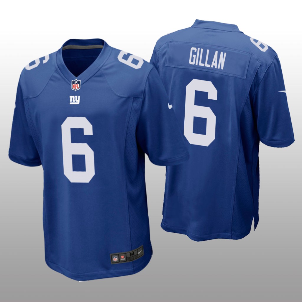 New York Giants Jamie Gillan Royal Jersey Game - Men's