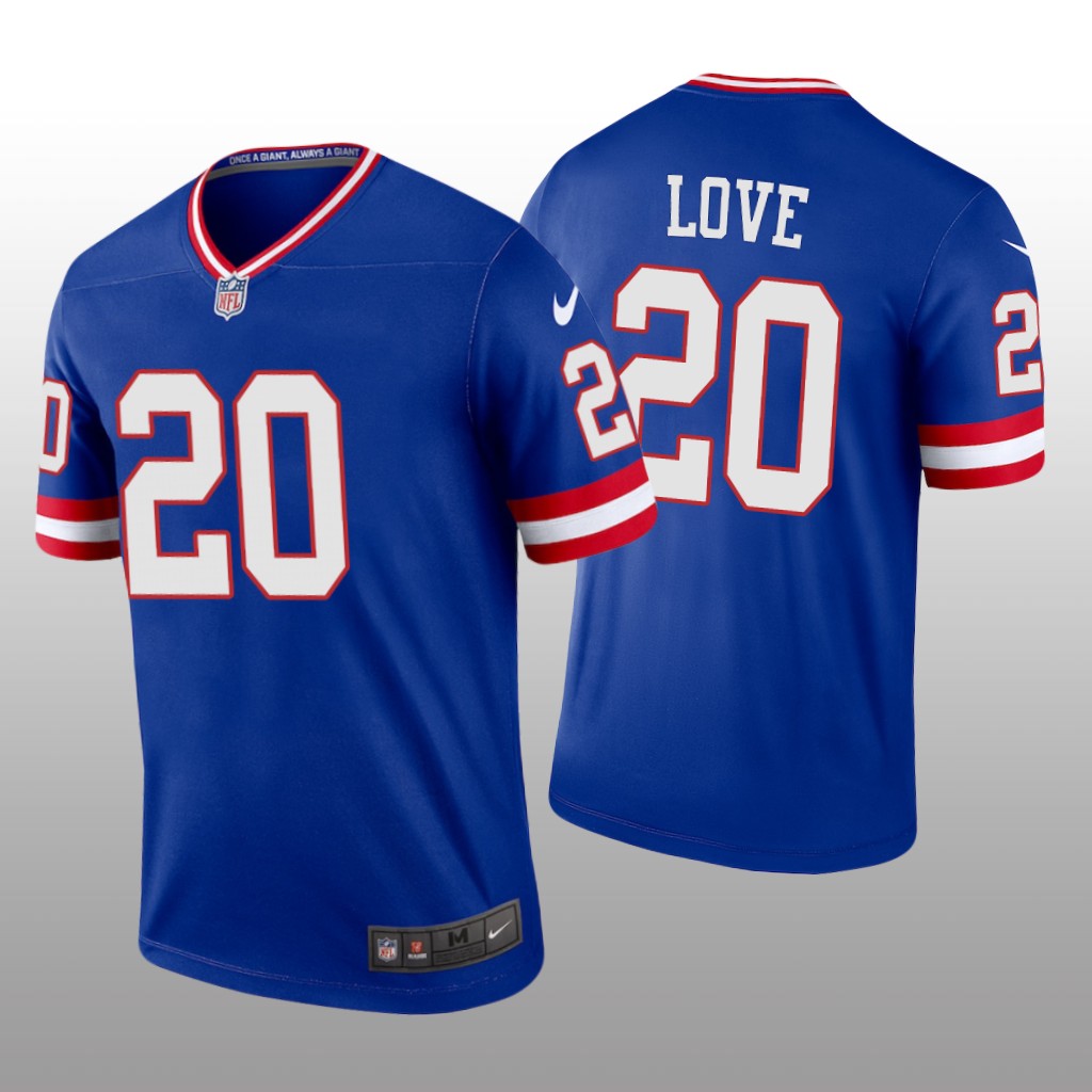 New York Giants Julian Love Royal Jersey Classic Legend - Men's