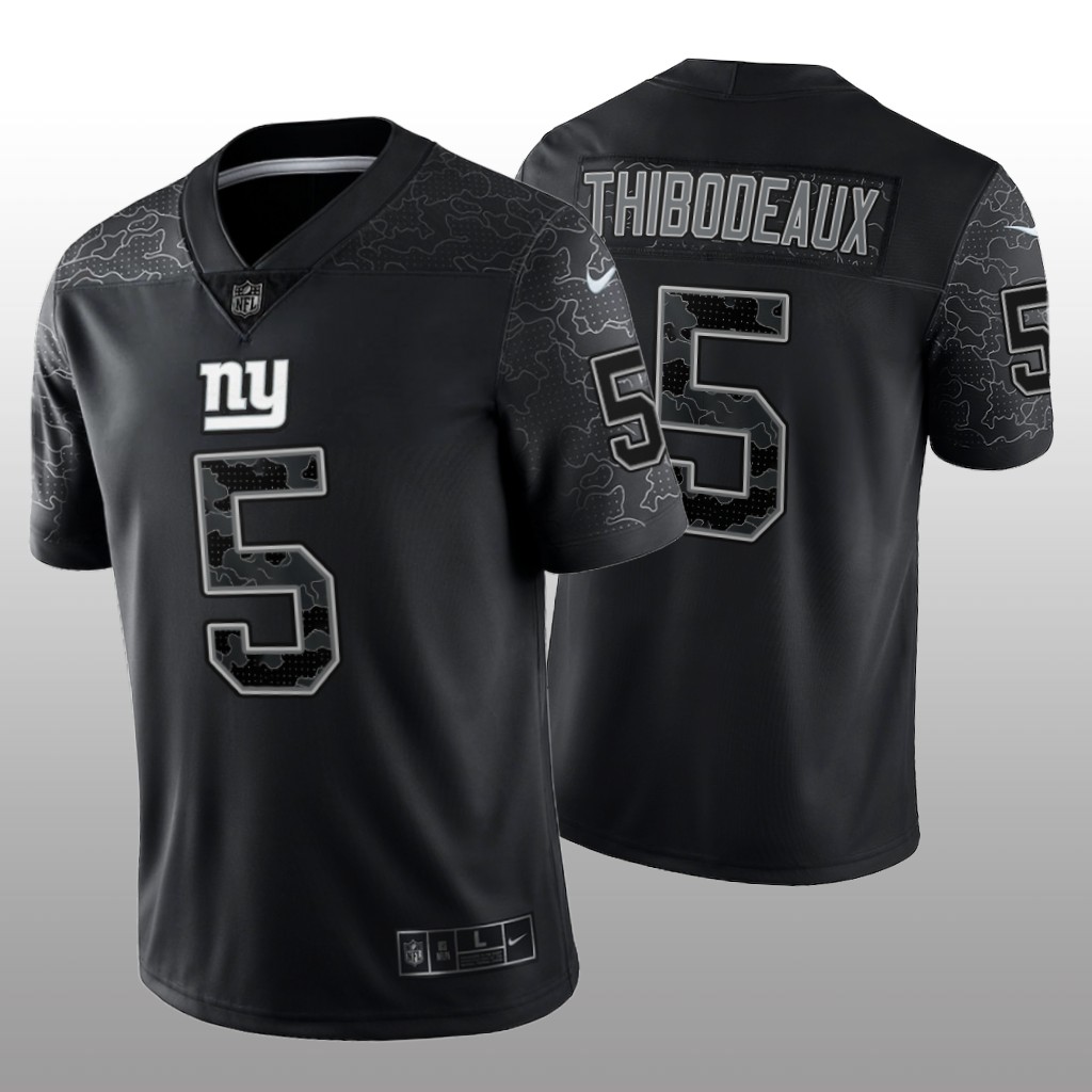New York Giants Kayvon Thibodeaux Black Jersey Reflective Limited - Men's