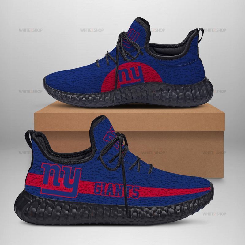 New York Giants Limited Edition Men’S And Women’S Black Sole And Shoelaces Blue Reze Shoes