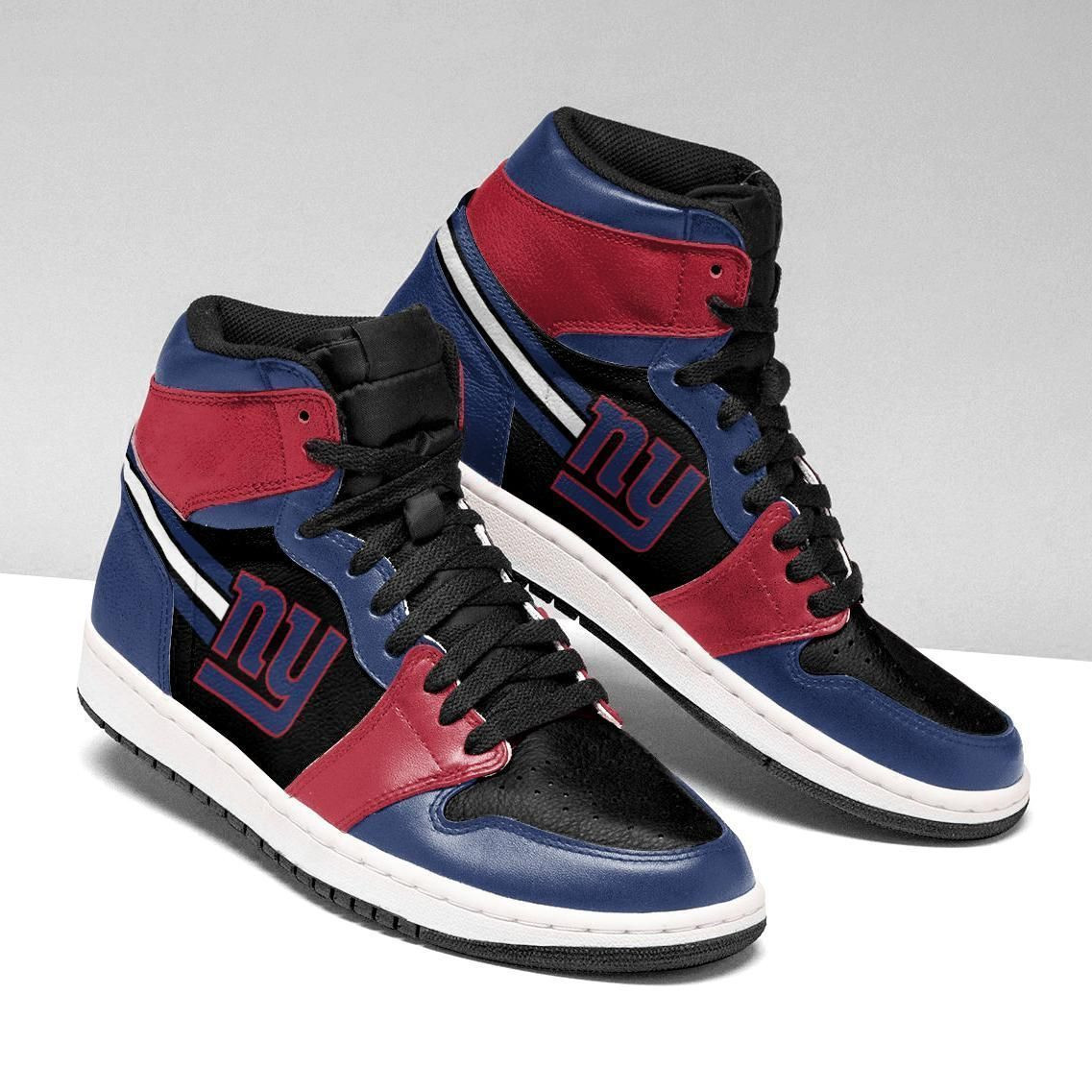 New York Giants Nfl Football Air Sneakers Sneakers Sport Sneakers High Top Air Jordan Sneaker, Air Jordan Hightop