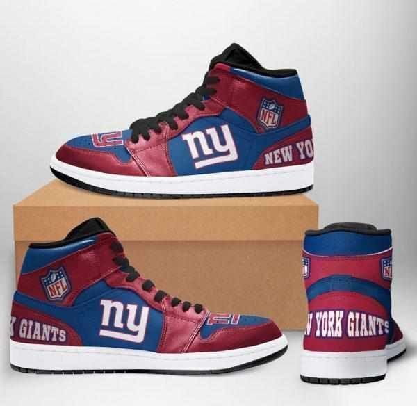 New York Giants Nfl football team Air Sneakers Sneakers Sport High Top Air Jordan Sneaker, Air Jordan Hightop