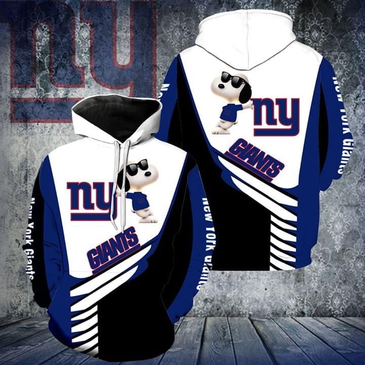 New york giants snoopy printed 3D Hoodie