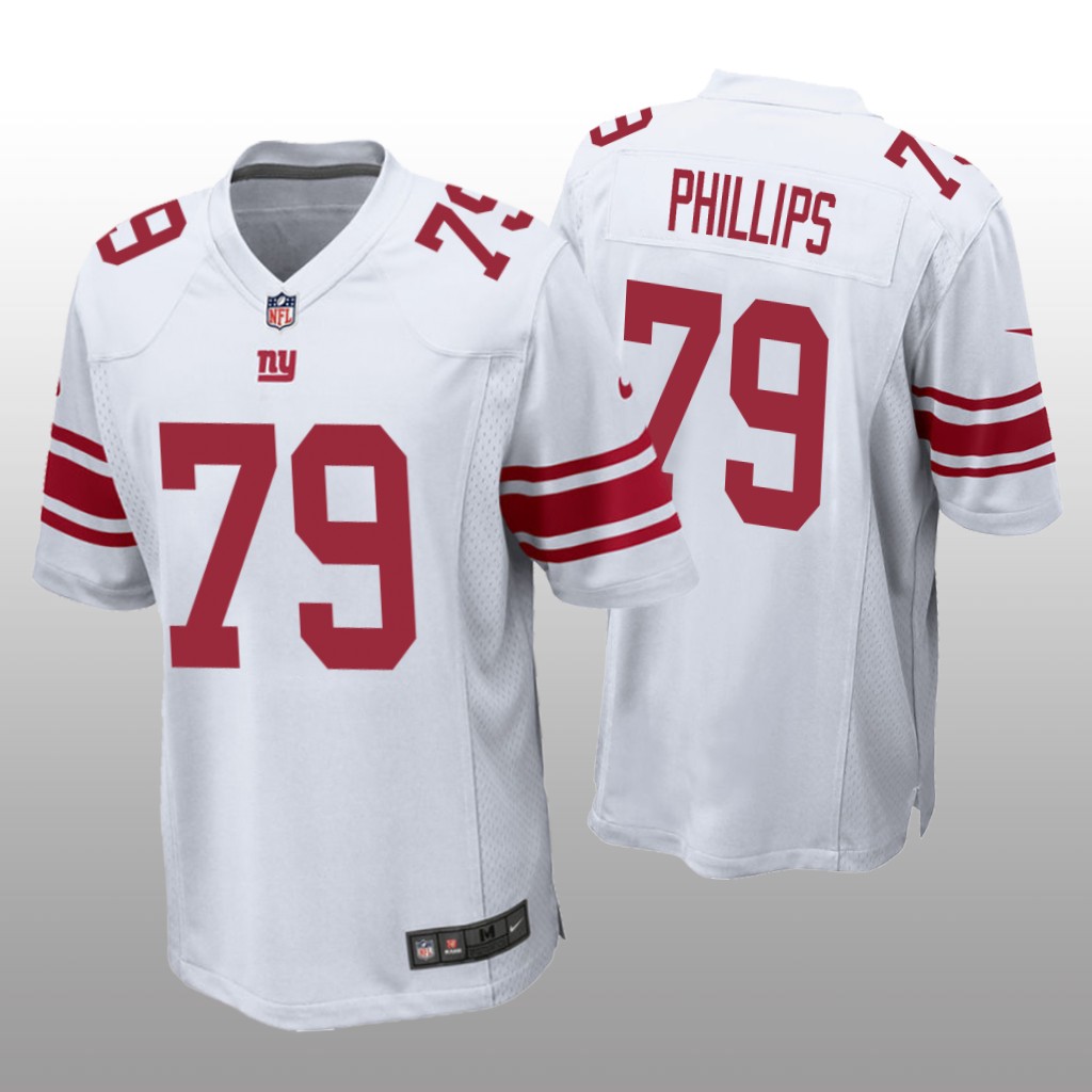 New York Giants Tyre Phillips White Jersey Game - Men's