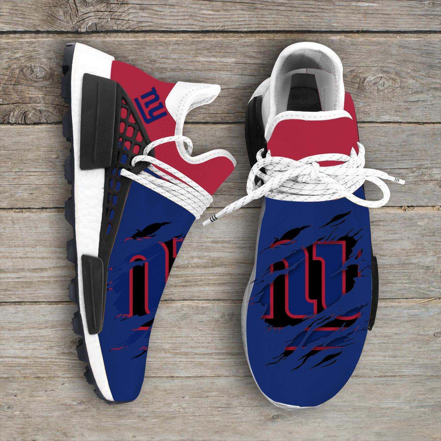 New York Giants Unisex NMD Shoes Football Custom Shoes New York Giants Human Race Sneakers