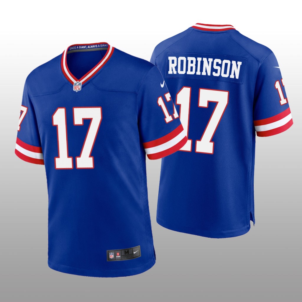 New York Giants Wan'Dale Robinson Royal Jersey Classic Game - Men's