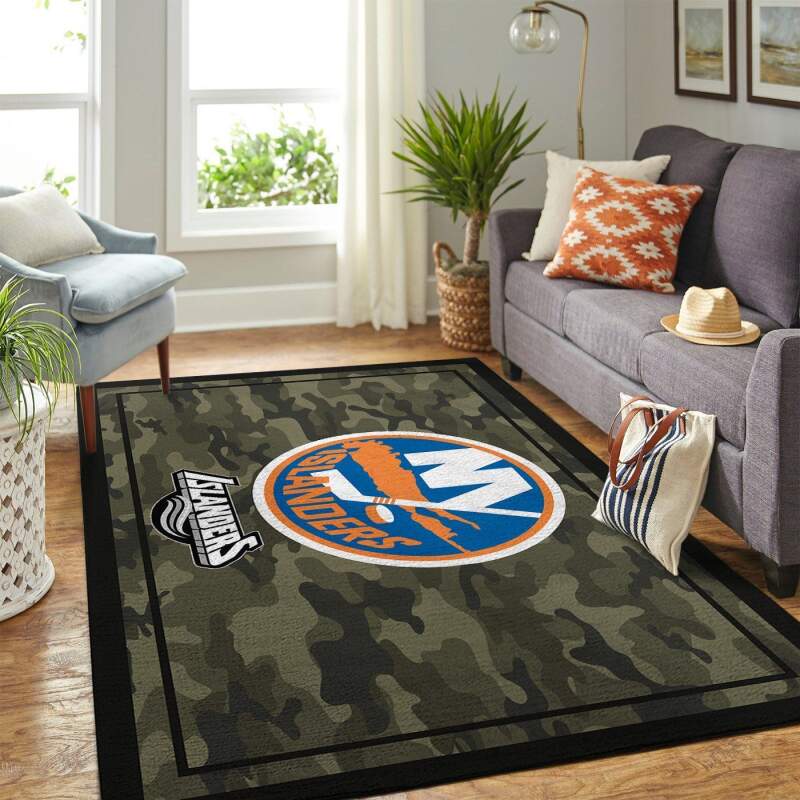 New York Islanders Living Room Area Rectangle Rug