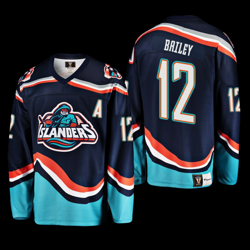 New York Islanders Reverse Retro 2.0 Josh Bailey #12 Navy Jersey 2022-23