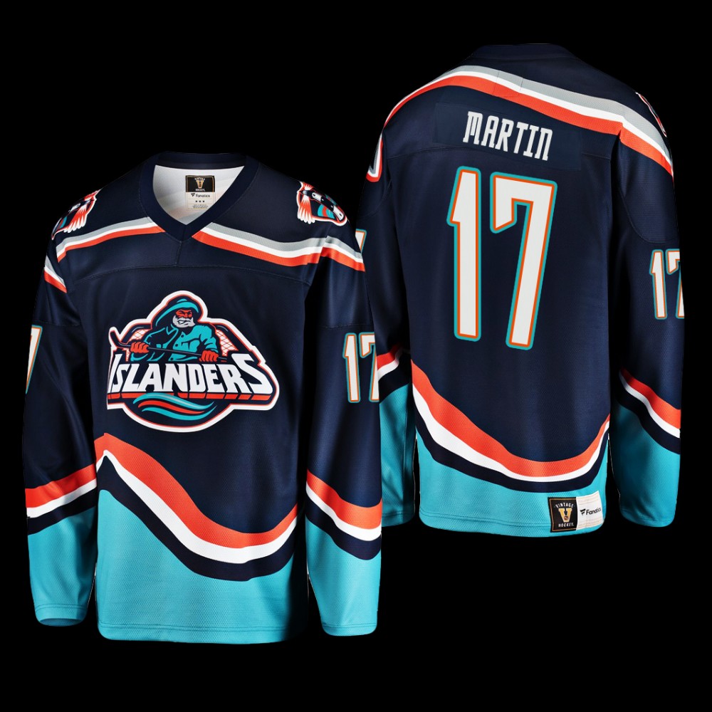 New York Islanders Reverse Retro 2.0 Matt Martin #17 Navy Jersey 2022-23