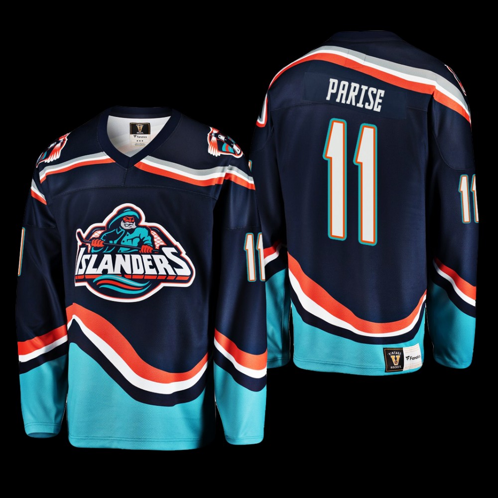 New York Islanders Reverse Retro 2.0 Zach Parise #11 Navy Jersey 2022-23