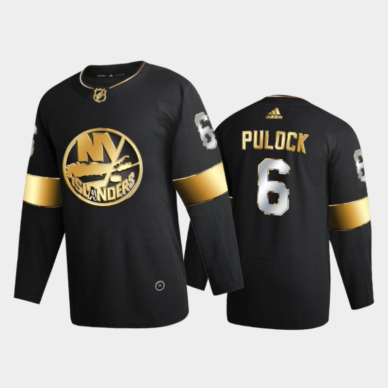 New York Islanders ryan pulock #6 2020-21 Golden Black Limited Jersey