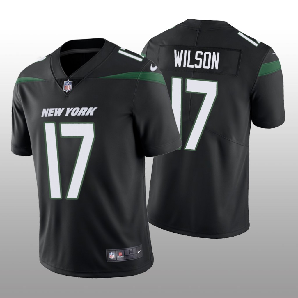 New York Jets Black 2022 NFL Draft Vapor Limited Garrett Wilson Jersey
