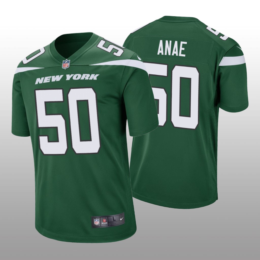 New York Jets Bradlee Anae Green Jersey Game - Men's