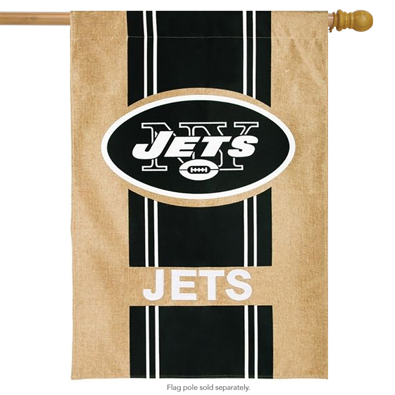 New York Jets Burlap NFL Garden Flag, House Flag
