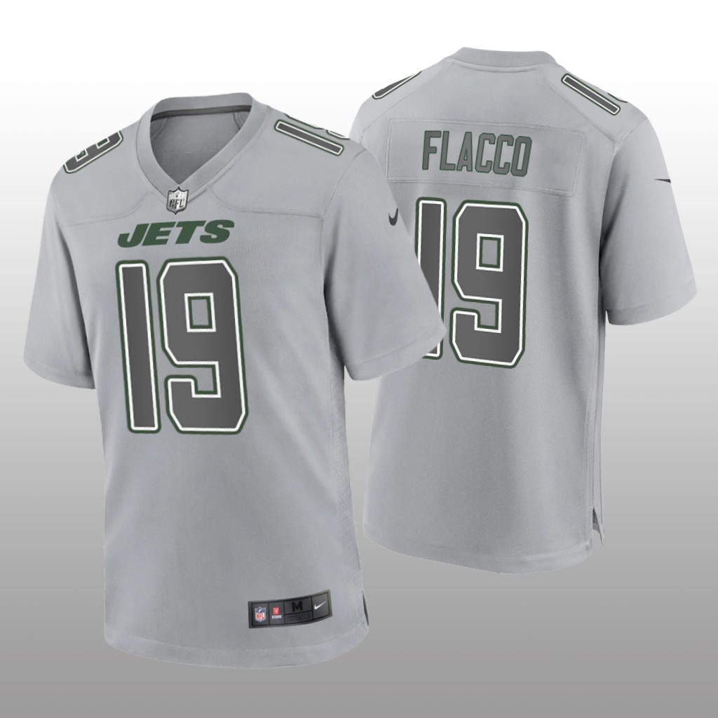 New York Jets Joe Flacco Gray Jersey Atmosphere Fashion Game - Men's