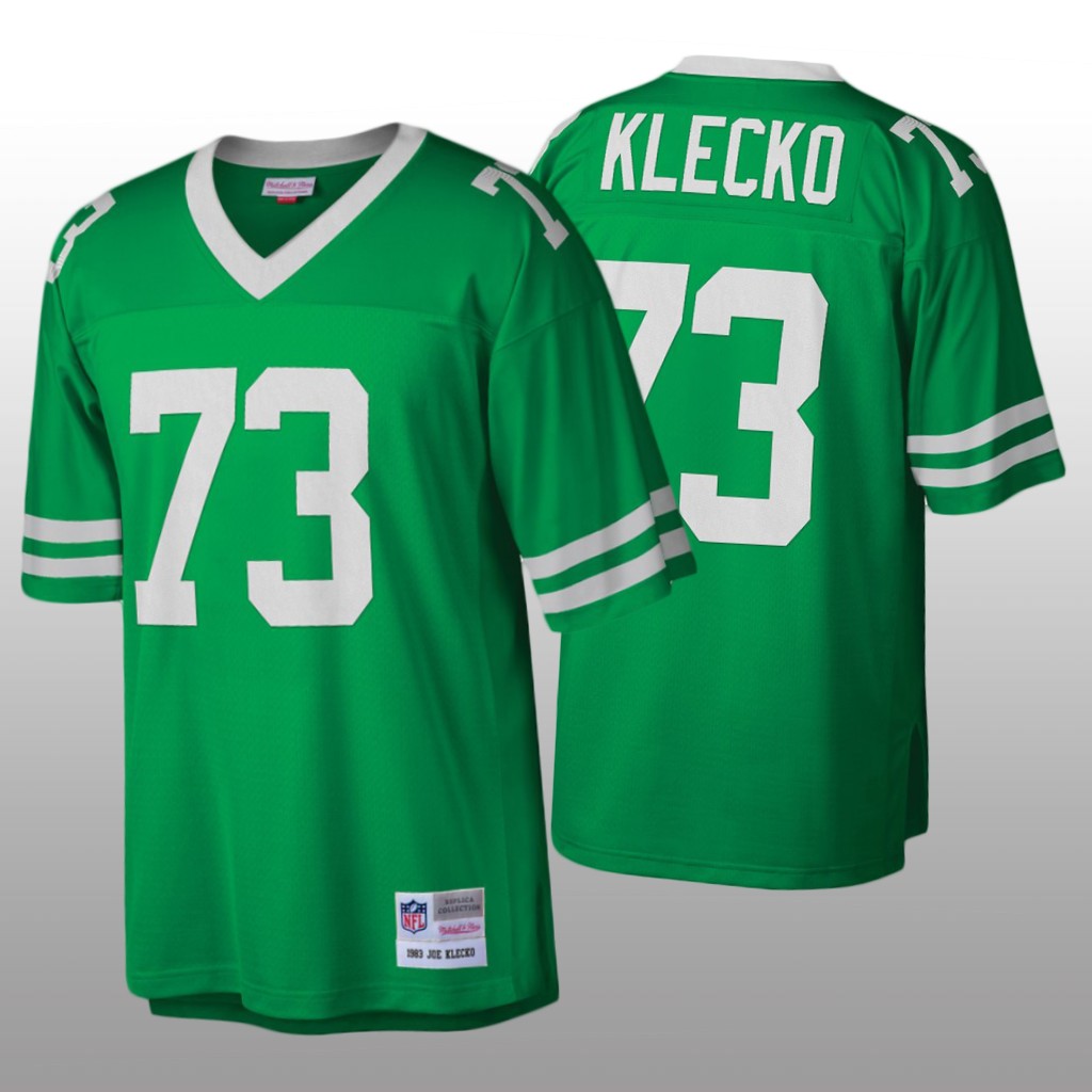 New York Jets Joe Klecko Mitchell & Ness Kelly Green Legacy Jersey - Men's