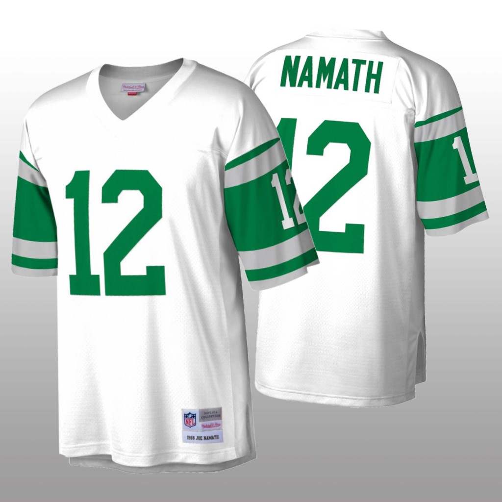 New York Jets Joe Namath Mitchell & Ness White Legacy Jersey - Men's