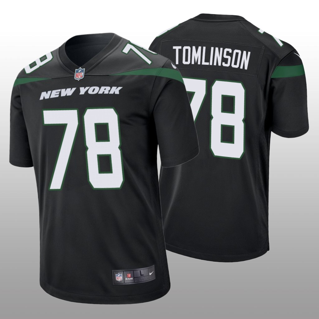New York Jets Laken Tomlinson Black Jersey Game - Men's