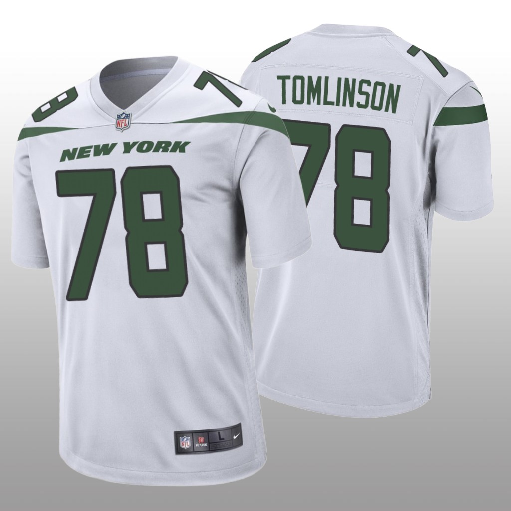 New York Jets Laken Tomlinson White Jersey Game - Men's