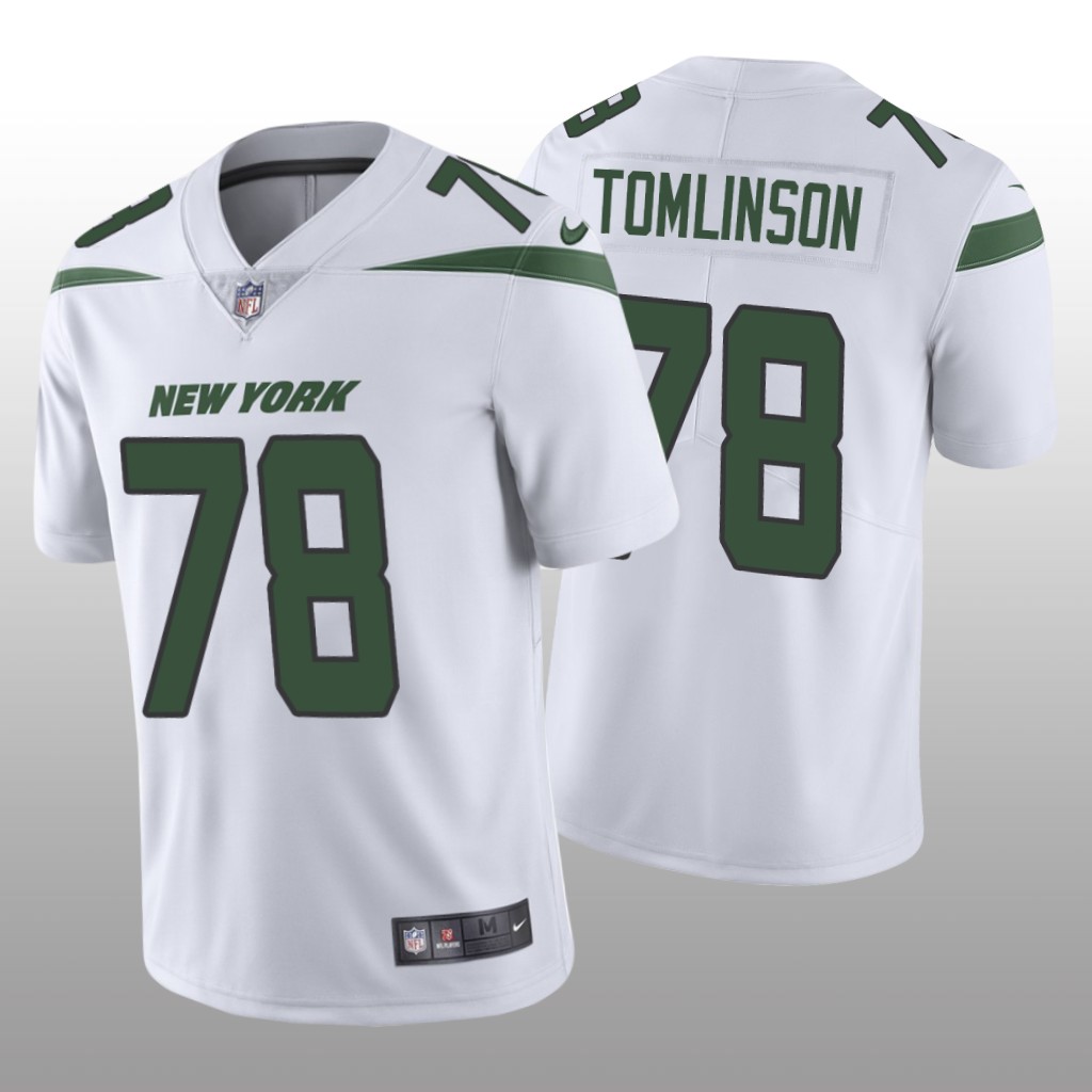 New York Jets Laken Tomlinson White Jersey Vapor Limited - Men's