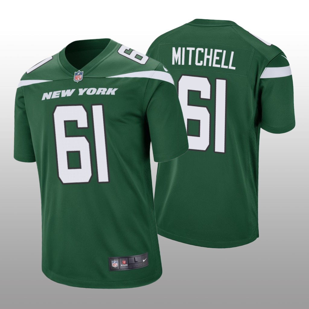 New York Jets Max Mitchell Green Jersey Game - Men's