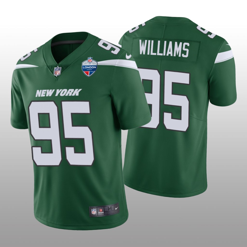 New York Jets Quinnen Williams Green Limited 2021 London Games Patch - Men's