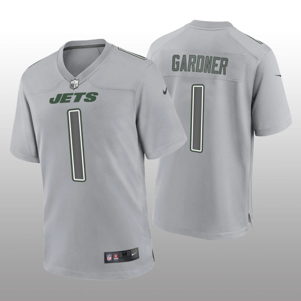 New York Jets Sauce Gardner Gray Jersey Atmosphere Fashion Game - Men's