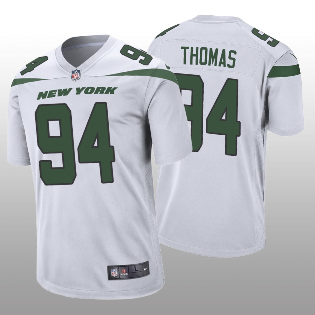 New York Jets Solomon Thomas White Jersey Game - Men's