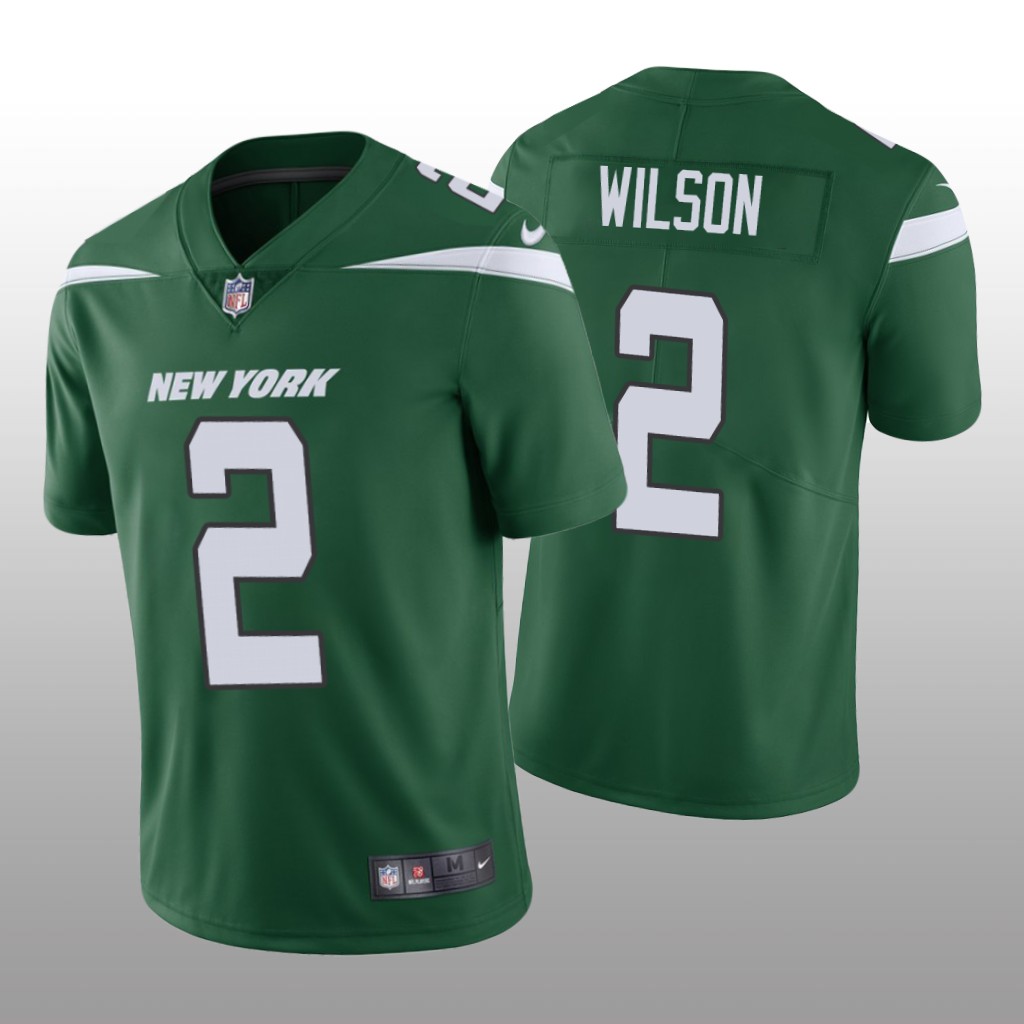New York Jets Zach Wilson Green Jersey Vapor Limited - Men's
