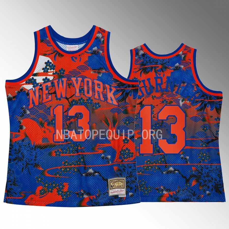 New York Knicks 2023 Lunar Year of the Rabbit Evan Fournier Jersey Blue Asian Heritage