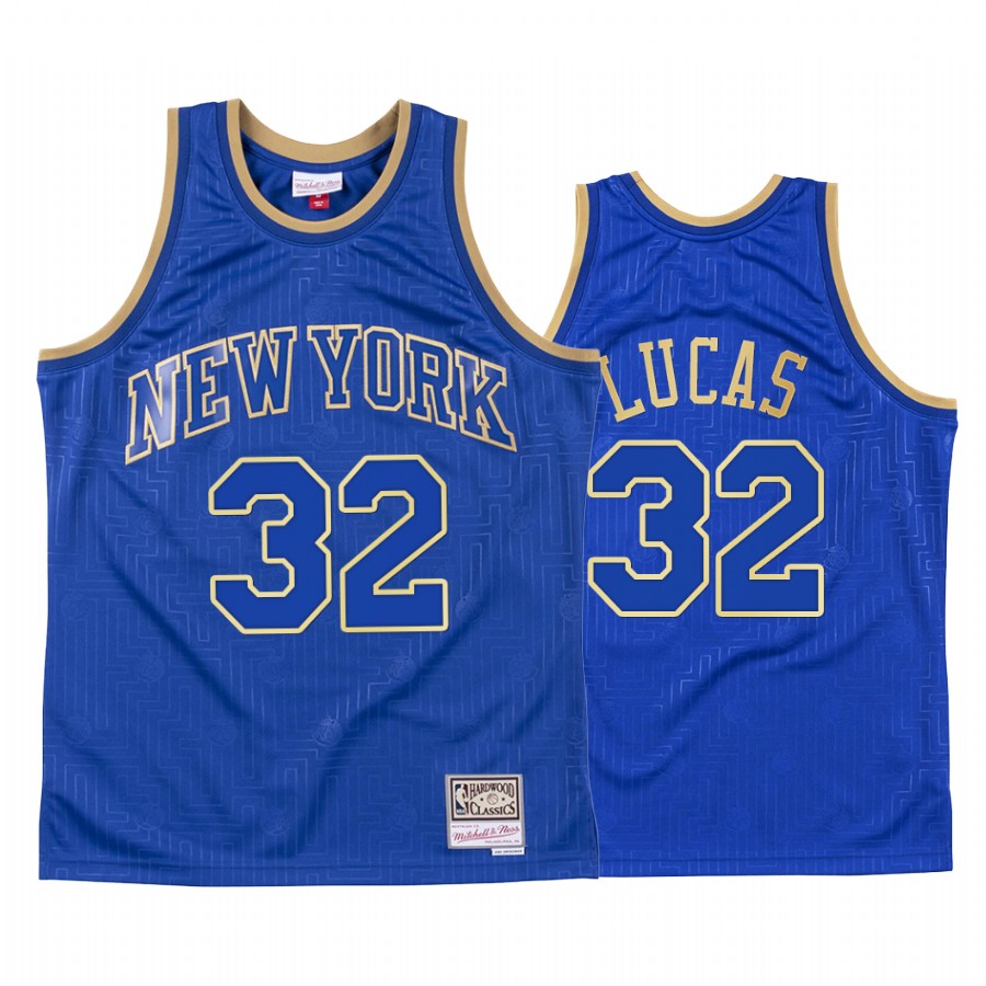 New York Knicks Jerry Lucas 2020 CNY Royal Throwback Jersey