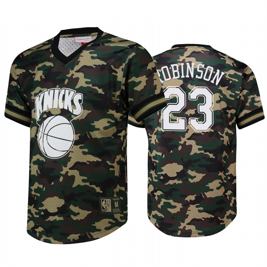 New York Knicks Mitchell Robinson Camo HWC Jersey