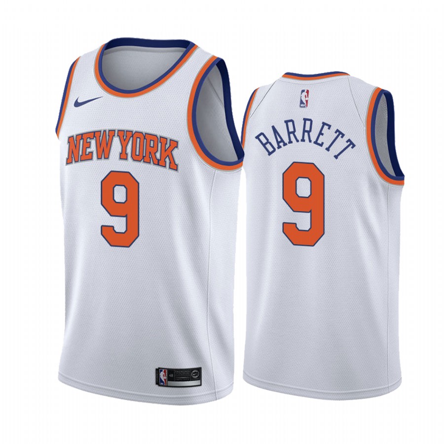 New York Knicks RJ Barrett #9 Association Men's Jersey