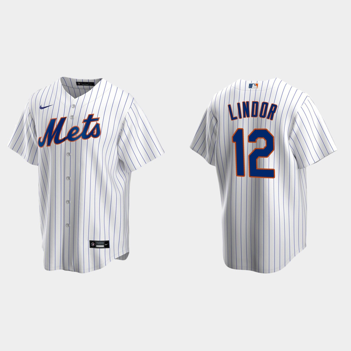 New York Mets #12 Francisco Lindor Home Jersey - White