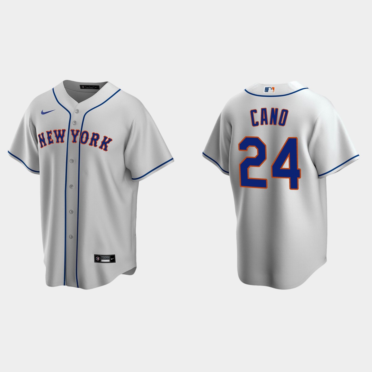 New York Mets #24 Robinson Cano Gray Road Jersey